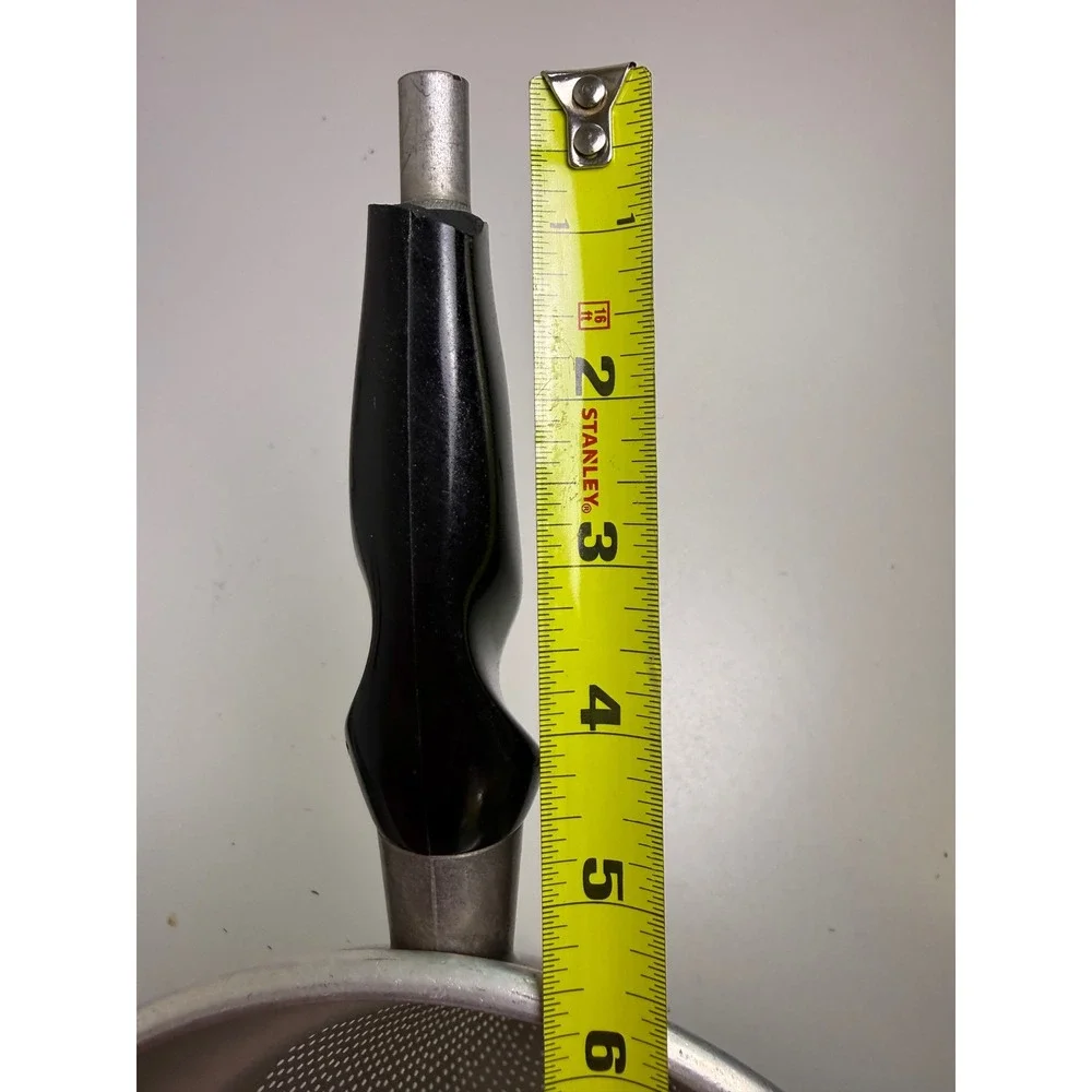 Vintage WearEver Aluminum‎ Cone Strainer Sieve with Black Handle 7.5 Inch